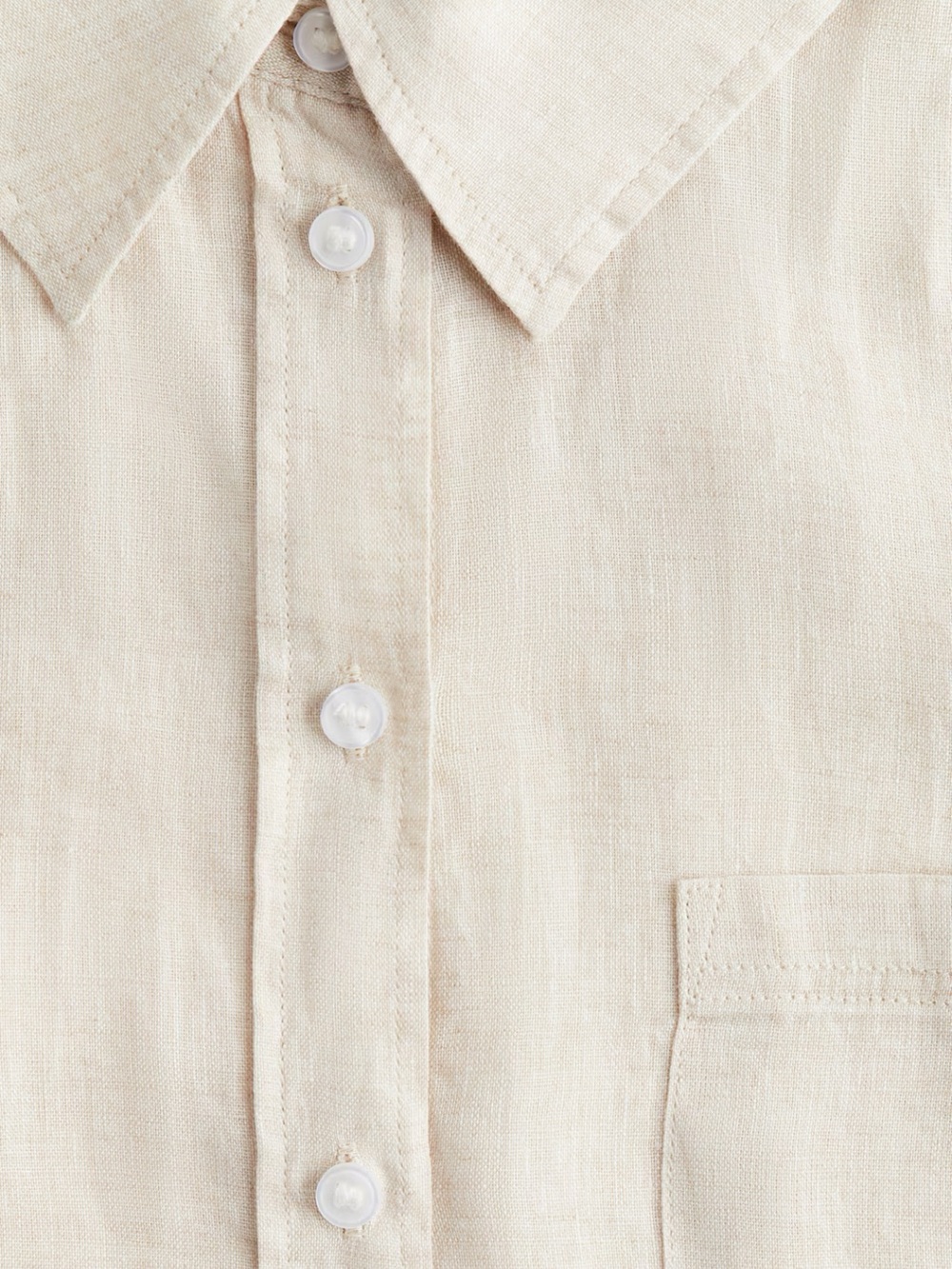 H&M Premium Selection button-down top, 100% linen - Picture 3 of 3